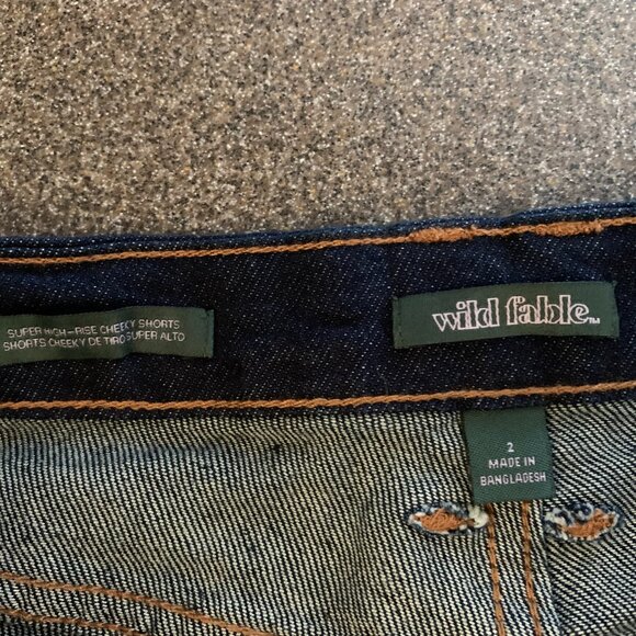 Hi-Rise Cheeky Denim Shorts - Picture 5 of 8